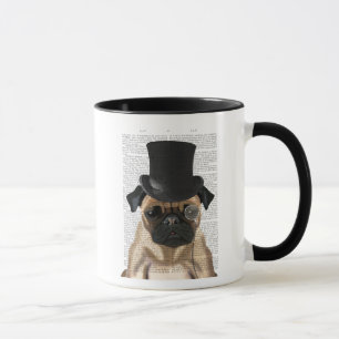Caneca Pug, Formal Hound e Chapéu