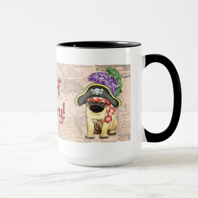 Caneca Pug Pirate (Direita)
