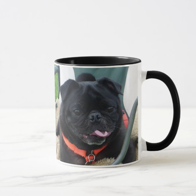 Caneca Pug preto muggy (Direita)