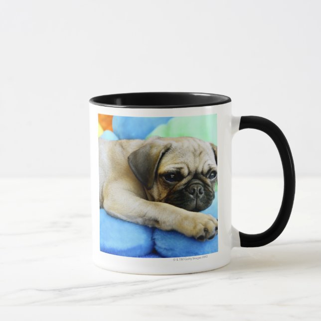 Caneca Pug que coloca em travesseiros (Direita)