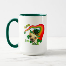 Caneca Puggle Dia de São Patrício