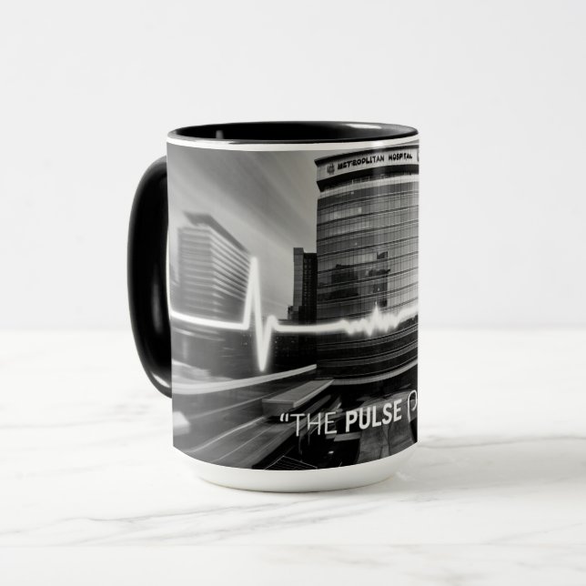 Caneca Pulso da Vida: Inovação Encontra Cuidado em Cada B (Frente Esquerda)
