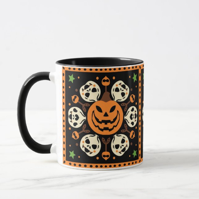 Caneca Pumpkin Complex Pattern Mug (Esquerda)