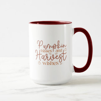 Caneca Pumpkin Kisses e Eixos de Colheita