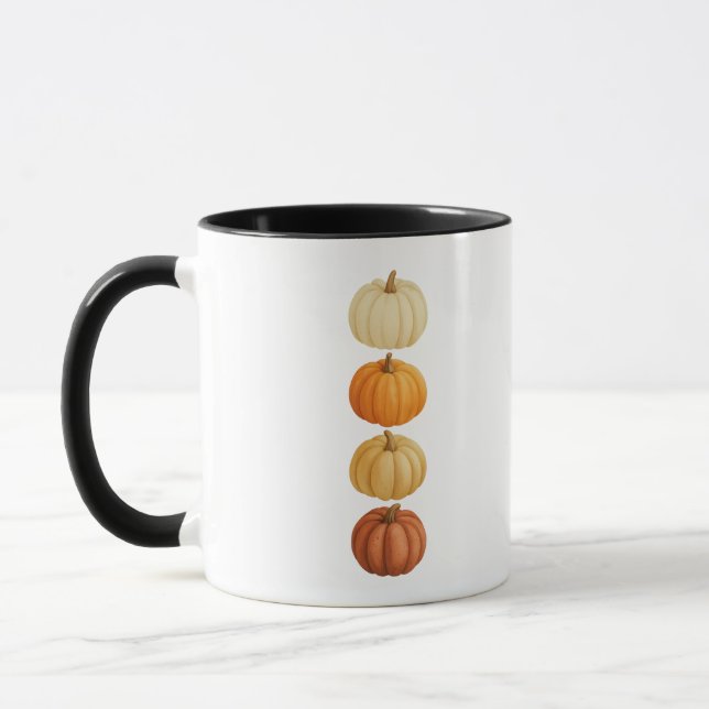 Caneca Pumpkin Mug Cozy Café Cup de outono (Esquerda)