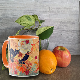 Caneca Pumpkin Negro Pumpkin Gato Fora de Laranja