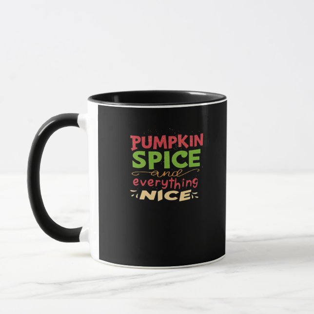 Caneca Pumpkin Spice E Tudo O Que É Boa Design (Esquerda)