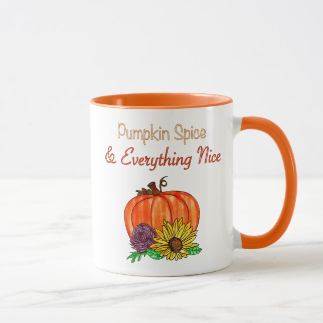 Caneca Pumpkin Spice e tudo o que é bonito (Direita)