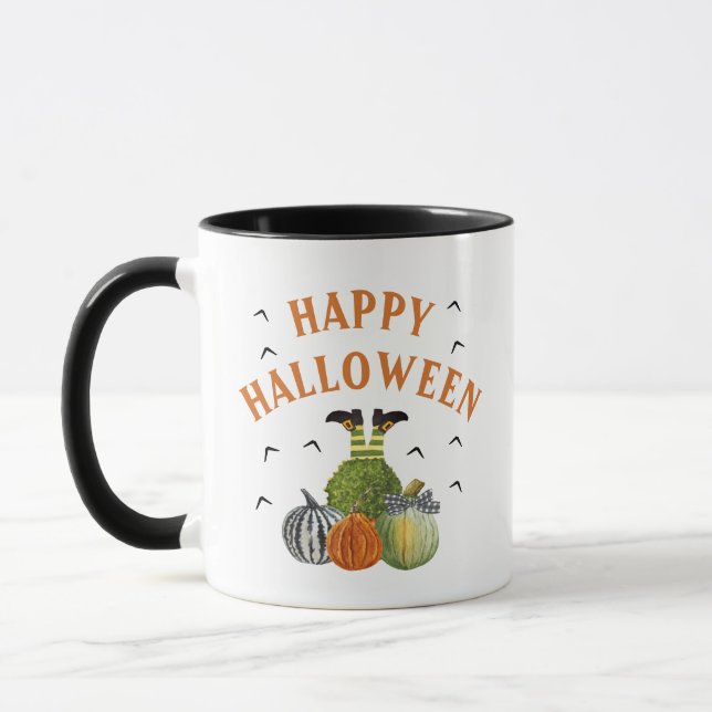Caneca Pumpkins Dia de as Bruxas engraçado Bruxa (Esquerda)