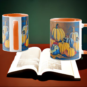 Caneca Pumpkins Por Favor, Queda De Cores Em Casa, Festa