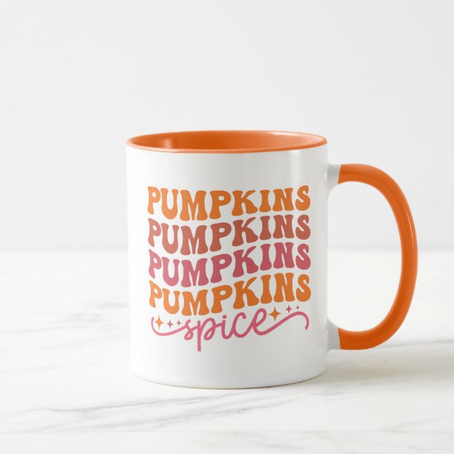 Caneca Pumpkins Pumpkins Pumpkins Pumpkins Pumpkins Spice (Direita)