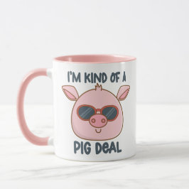 Caneca Punição engraçada de porco 
