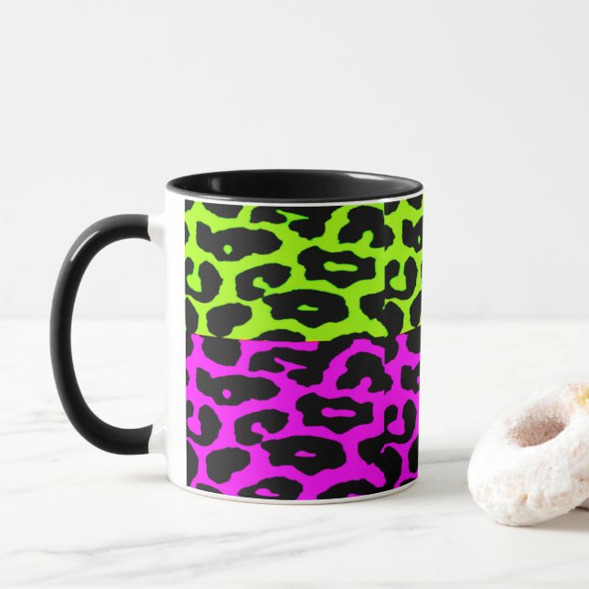 Caneca Punk Leopardo Coffee Mug (Com Donut)