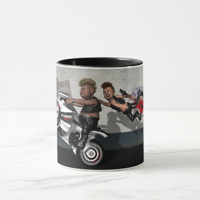 Caneca Punksters Atrasados para o Show (Centro)