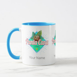Caneca Punta Cana Caribe Retro República Dominicana