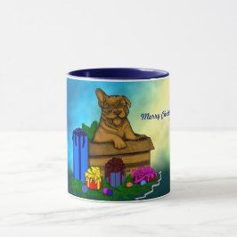 Caneca Puppy em uma caixa, Merry Xmas