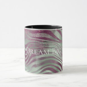 Caneca Purple Burgundy Aqua Mint Zebra