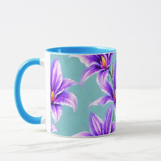 Caneca Purple Lilly do padrão do Vale (Esquerda)