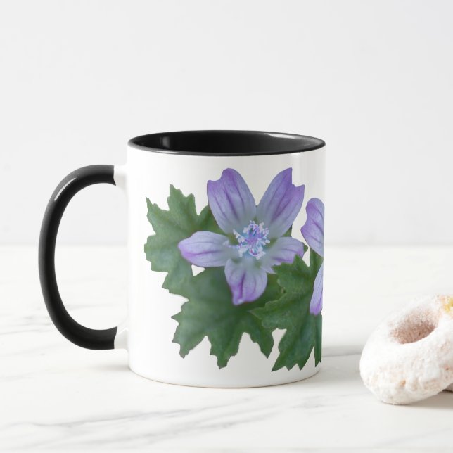 Caneca Púrpura Flores Selvagens (Com Donut)