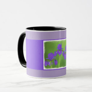 Caneca Púrpura Iris - Arte Flor Original