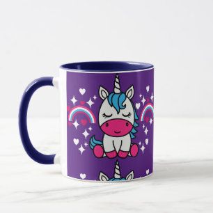 Caneca Púrpura Unicorn Pony