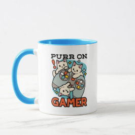 Caneca Purr On Gamer - Design de Jogos para Gatos de Gato