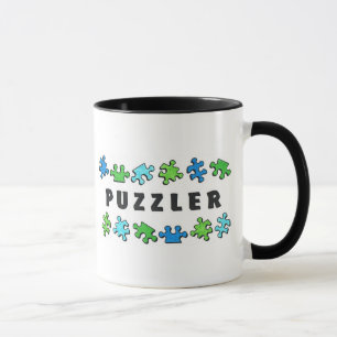 Caneca Puzzler com partes do quebra-cabeça