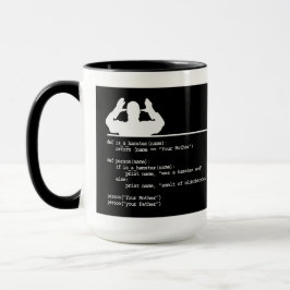 Caneca Python Code. Sua mãe era um hamster.