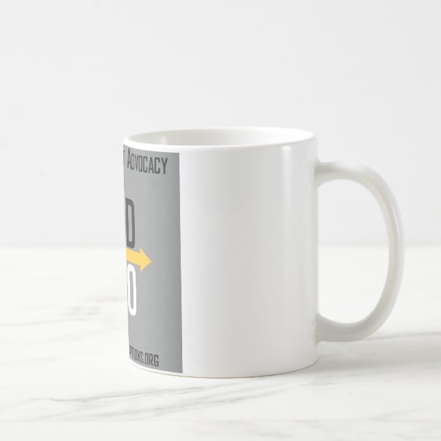 Caneca quadrada do logotipo das opções divergentes (Direita)