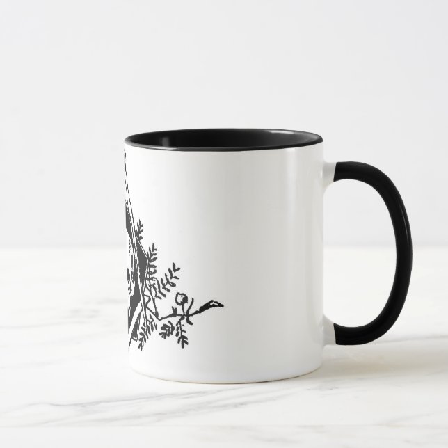 Caneca Quadrado e compassos da mortalidade (Direita)