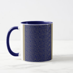 Caneca Quadrados azuis