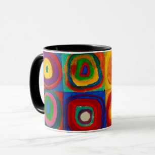 Caneca Quadrados com Círculos, Abstrato, Wassily Kandins
