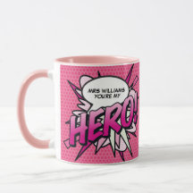 Quadrinho Personalizado Você é meu HERÓI Pop Art