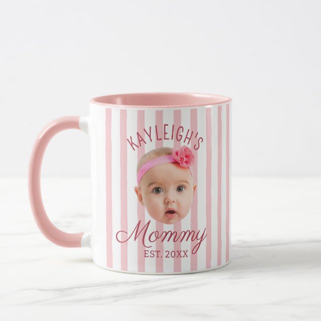 Caneca Qualquer Cor Foto Personalizada do Rosto Lembrança (Esquerda)