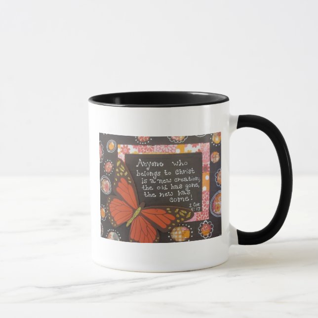 Caneca Qualquer um que pertence ao cristo é uma criação (Direita)