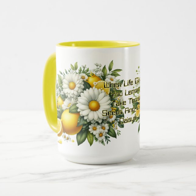 Caneca Quando a Vida Lhe Dá Limões  (Frente Esquerda)