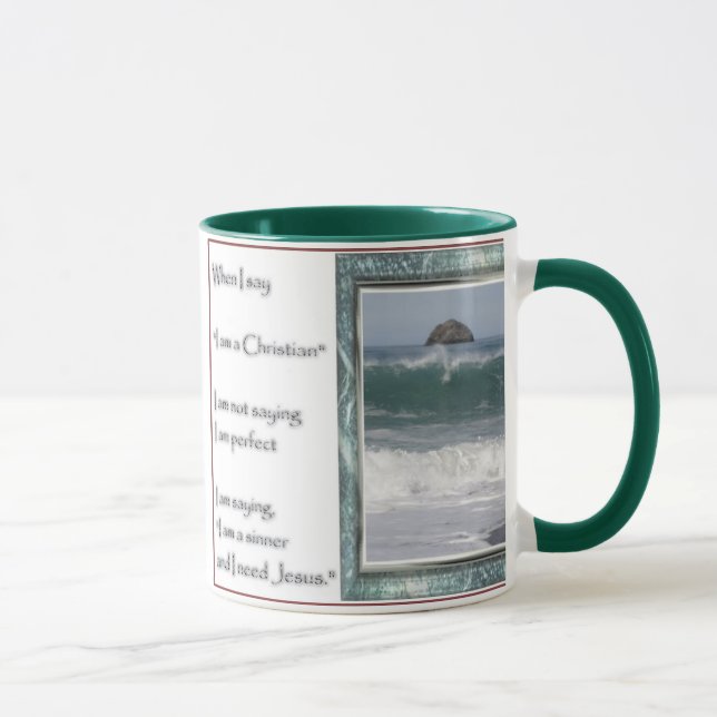 Caneca Quando eu me digo é um cristão (Direita)