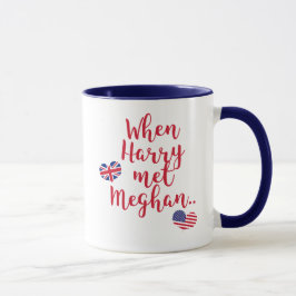 Caneca Quando Harry conheceu Meghan | Casamento Real