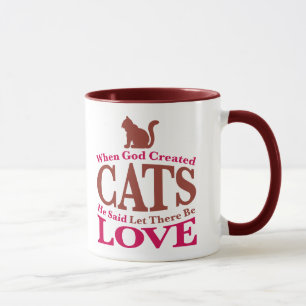 Caneca Quando o deus criou gatos