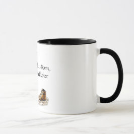 Caneca Quando uma criança é nascida, é assim um avô