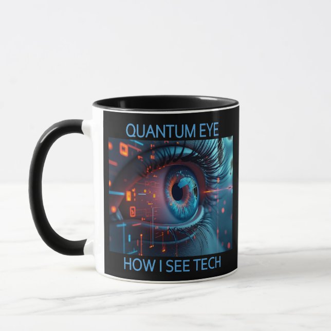 Caneca Quantum Eye Tech combo, dois lados (Esquerda)