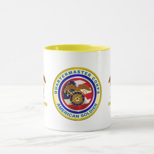 Caneca Quartermaster do exército orgulhoso Corpo Veterano (Centro)