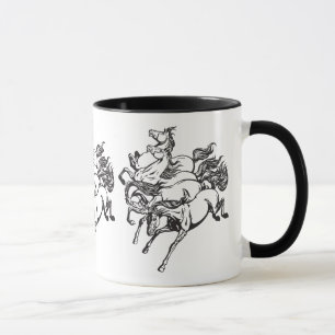 Caneca quatro cavalos