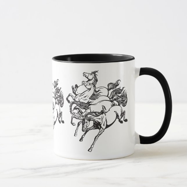 Caneca quatro cavalos (Direita)