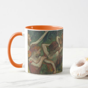 Caneca Quatro Dançarinas de Edgar Degas, Arte Fino de Bal