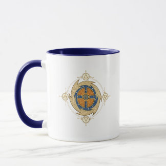 Caneca Quatro Elementos Mandala Marroquina Geometria Sagr