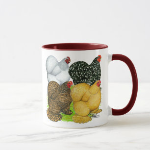 Caneca Quatro Galinhas de Cochin