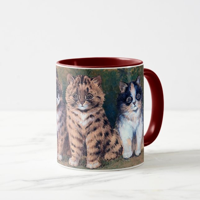 Caneca Quatro Kittens, Louis Wain (Frente Esquerda)