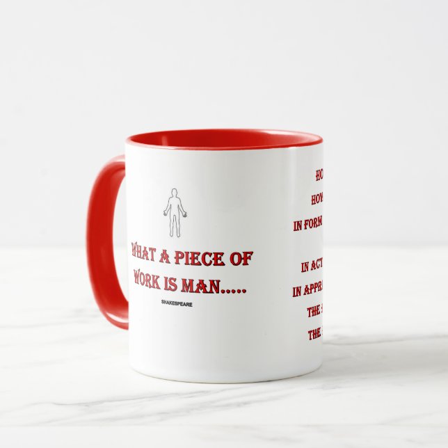 Caneca Que obra é o homem...Mug (Frente Esquerda)