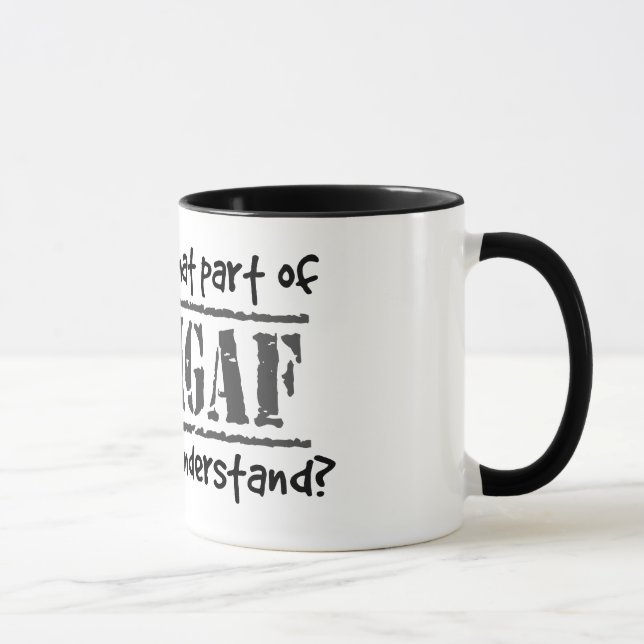 Caneca Que parte de DILLIGAF você não compreendeu? (Direita)